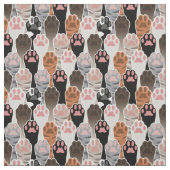 Veel kattepoten stof (Swatch)