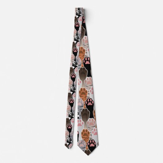 Veel kattepoten stropdas (Achterkant)