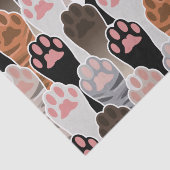 Veel kattepoten tissuepapier (Detail)