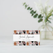 Veel kattepoten visitekaartje (Staand voorkant)