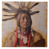 Veel keramische tapijten tegeltje (Voorkant)