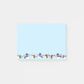 Veel kerst Schattigee sneeuwpoppen kerst Post-it® Notes (Voorkant)