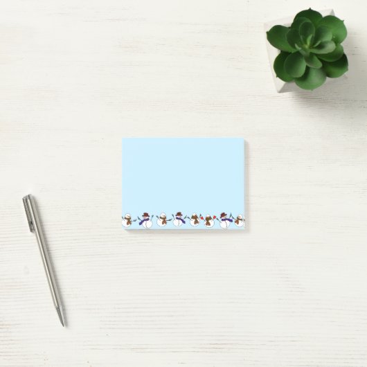 Veel kerst Schattigee sneeuwpoppen kerst Post-it® Notes (Kantoor)