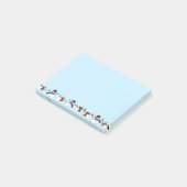 Veel kerst Schattigee sneeuwpoppen kerst Post-it® Notes (Schuin)