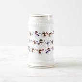 Veel kerst sneeuwmannen bierpul (Center)