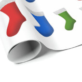 Veel kerstkaarten cadeaupapier (Rol Hoek)