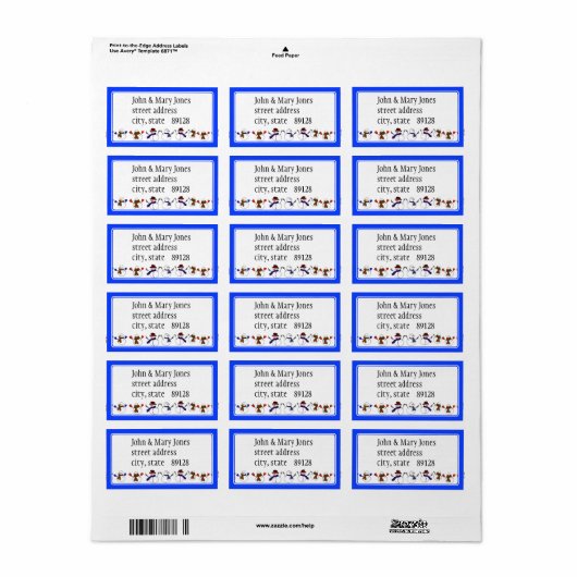 Veel kerstmannen Cartoon Snowmen Etiket (Full Sheet)