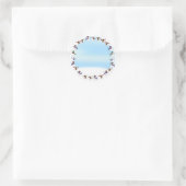 Veel kerstmannen Cartoon Snowmen Ronde Sticker (Tas)