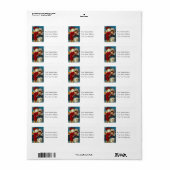 Veel kerstpakketten  adreslabel etiket (Full Sheet)