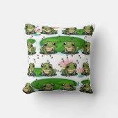 Veel kikkerafdrukken kussen (Voorkant)
