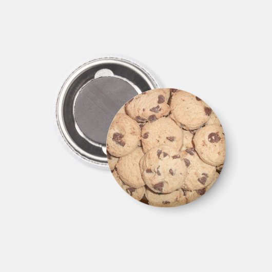 Veel kleine chocolade Chip koekjes Magneet (Voorkant / Achterkant)