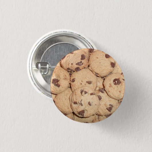 Veel kleine chocolade Chip koekjes Ronde Button 3,2 Cm (Voorkant /achterkant)