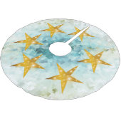 veel kleine grijze en blauwe diamanten geborsteld kerstboom rok (Gekanteld)