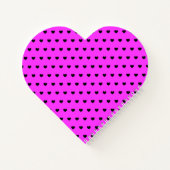 Veel kleine zwarte op roze, hartgestormde laptop notitieboek (Achterkant)