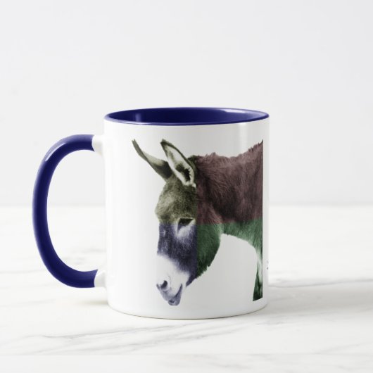 Veel kleuren Burro Donkey Mok (Links)