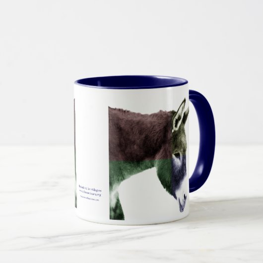 Veel kleuren Burro Donkey Mok (Voorkant rechts)