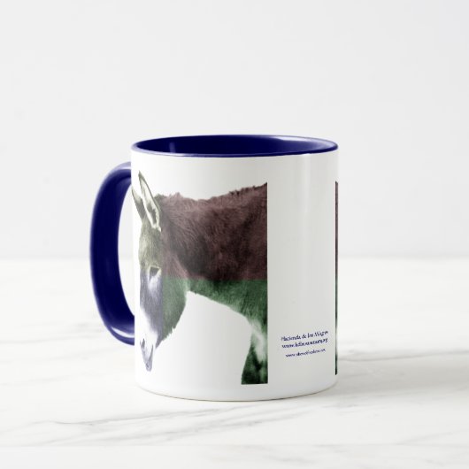 Veel kleuren Burro Donkey Mok (Voorkant links)