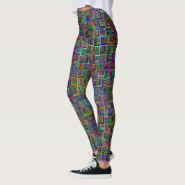 Veel kleuren kleine geometrische Leggings