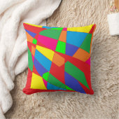 Veel kleuren kussen rood geel blauw (Deken)