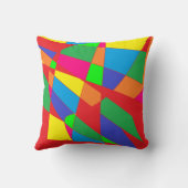 Veel kleuren kussen rood geel blauw (Achterkant)