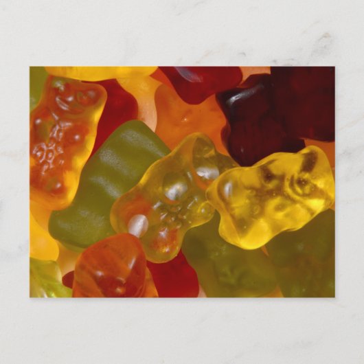 Veel kleurige Gummibärchen Briefkaart (Voorkant)