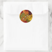 Veel kleurige Gummibeertjes Ronde Sticker (Tas)