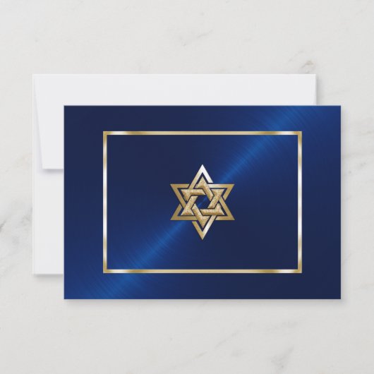 Veel Kleuropties Bar/Bat Mitzvah-reactie RSVP Kaartje (Voorkant)