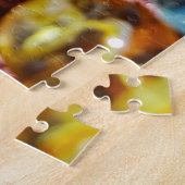 Veel kleurrijk ontwerp voor glasscherven legpuzzel (Zijkant)