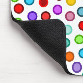 Veel kleurrijke cirkels muismat (Hoek)