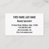 Veel kleurrijke cirkels Visitekaartje (Achterkant)