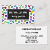 Veel kleurrijke cirkels Visitekaartje (Voorkant / Achterkant)