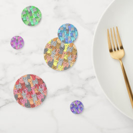 Veel kleurrijke Confetti voor ontwerptafel