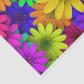 Veel kleurrijke Daisy Flowers Tissuepapier (Detail)