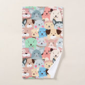 Veel kleurrijke Dogs Design Bath Towel Set Bad Handdoek (Handdoek)