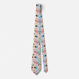 Veel kleurrijke honden Design Necktie Stropdas
