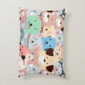 Veel kleurrijke honden ontwerpen Kinder bijkomstig Accent Kussen (Achterkant (Verticaal))