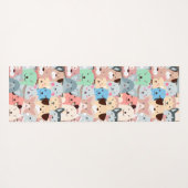 Veel kleurrijke honden ontwerpen Yoga Mat (Achterkant (horizontaal))