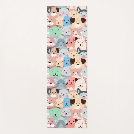 Veel kleurrijke honden ontwerpen Yoga Mat (Voorkant)