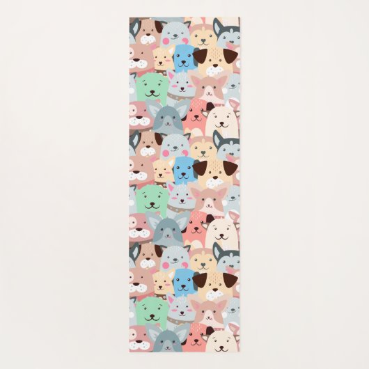 Veel kleurrijke honden ontwerpen Yoga Mat (Achterkant)