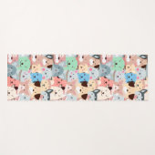 Veel kleurrijke honden ontwerpen Yoga Mat (Voorkant (horizontaal))