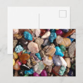 Veel kleurrijke interessante gepolijste rotsen briefkaart (Voorkant / Achterkant)