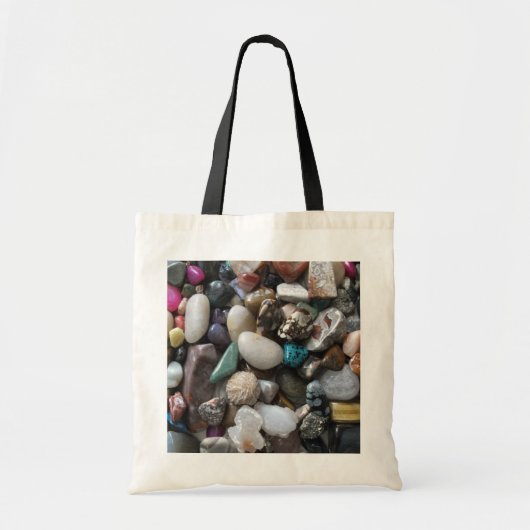 Veel kleurrijke, interessante Rocks Tote Bag (Voorkant)
