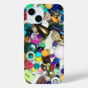 Veel kleurrijke kralen iPhone 15 case