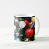 Veel kleurrijke marbles koffiemok (Voorkant rechts)