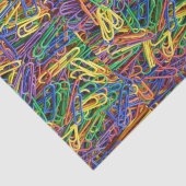 Veel kleurrijke papierclips tissuepapier (Detail)