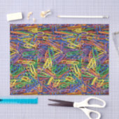 Veel kleurrijke papierclips tissuepapier (Craft)