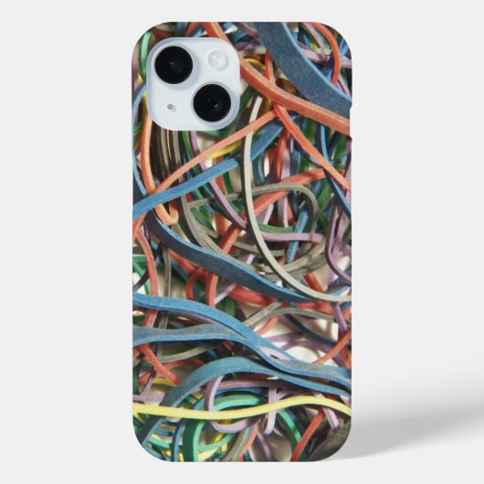 Veel kleurrijke rubberbanden Case-Mate iPhone case (Achterkant)