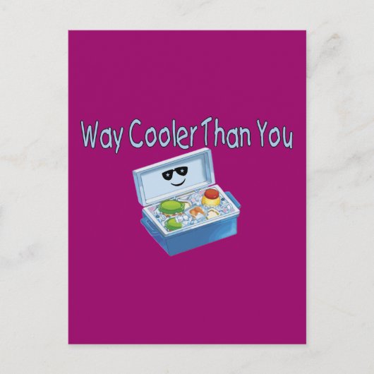 Veel koeler dan jij briefkaart (Voorkant)