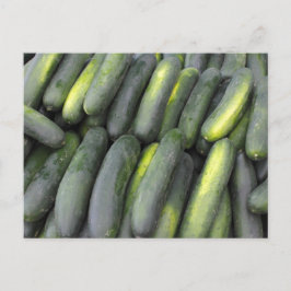 Veel komkommers te koop briefkaart