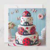 VEEL LADY BUGS KINDEREN VERJAARDAGSTAART KAART (Voorkant)